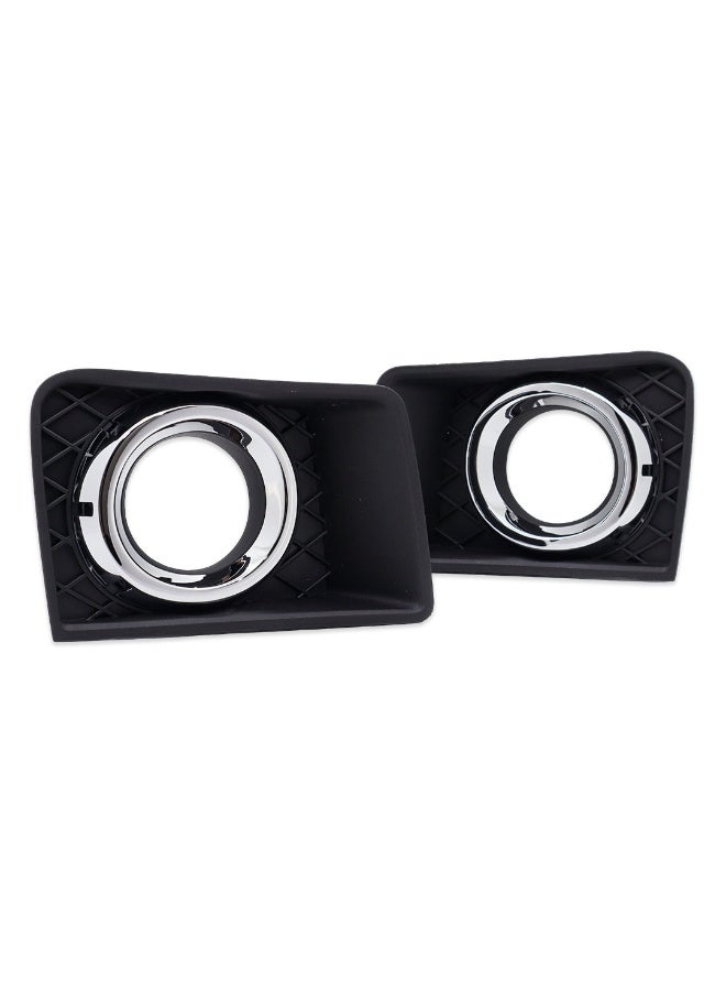DLAA Pack of 2 Front Halogen Fog Lamp with Chrome Rim Black Cover & Wires Suitable for Caprice 2010 | 1 Year International Warranty - Image 3